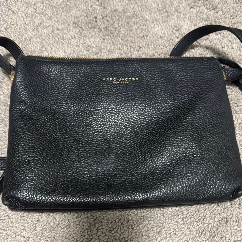 Marc Jacobs Black Leather Crossbody Bag